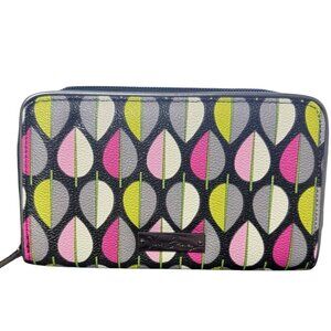 Vera Bradley Mood Drops Zip Around Wallet Multicolor 7.5" x 4.5" x 1"